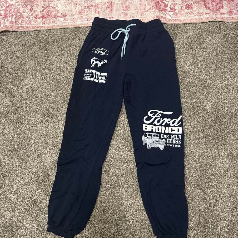 Ford Bronco Licensed Graphic Sweatpants Navy Size M
